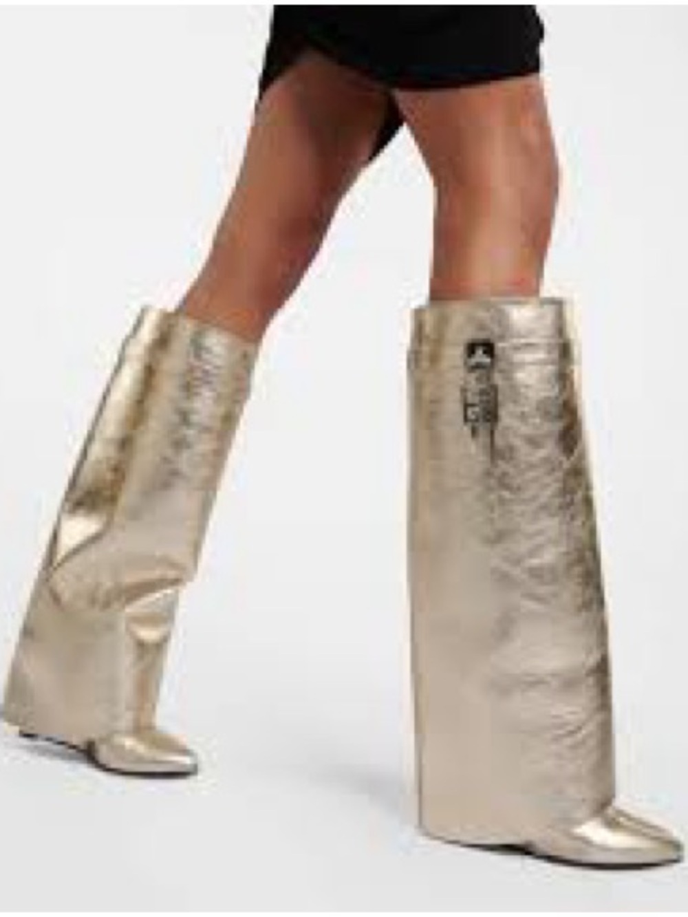 NEW Givenchy metallic Shark lock boots
